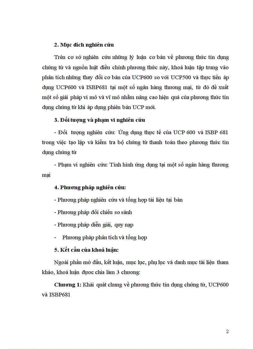 image for page Ứng dụng thực tế của UCP 600 và ISBP 681 trong việc tạo lập và kiểm tra bộ chứng từ thanh toán theo phương thức tín dụng chứng từ tại một số ngân hàng thương mại