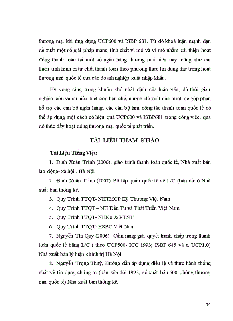 image for page Ứng dụng thực tế của UCP 600 và ISBP 681 trong việc tạo lập và kiểm tra bộ chứng từ thanh toán theo phương thức tín dụng chứng từ tại một số ngân hàng thương mại