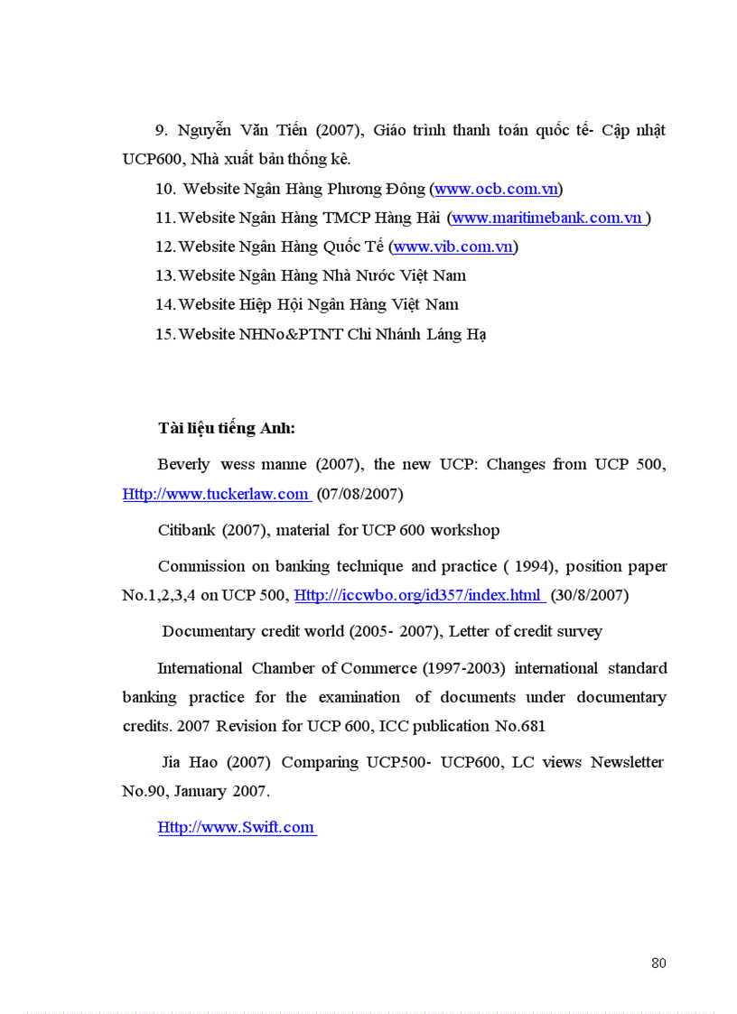 image for page Ứng dụng thực tế của UCP 600 và ISBP 681 trong việc tạo lập và kiểm tra bộ chứng từ thanh toán theo phương thức tín dụng chứng từ tại một số ngân hàng thương mại