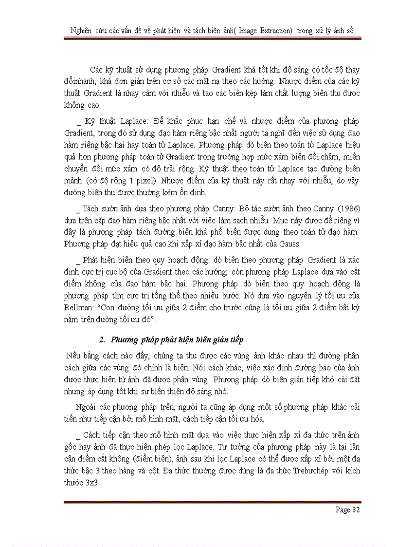 image for page Nghiên cứu các vấn đề về phát hiện và tách biên ảnh Image Extraction trong xử lý ảnh số