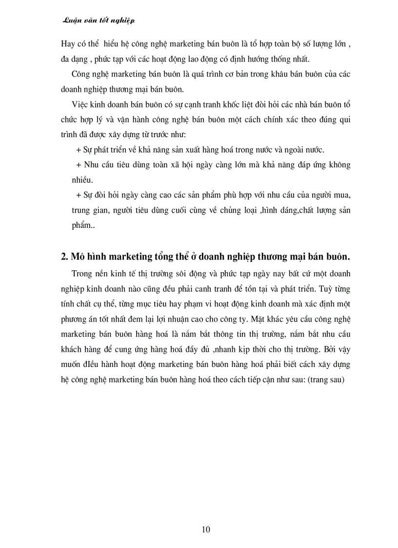 image for page Công nghệ Marketing bán buôn tại Doanh nghiệp thương mại