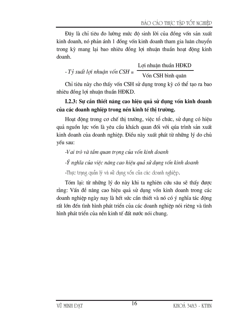 image for page Vốn kinh doanh và những biện pháp nâng cao hiệu quả sử dụng vốn kinh doanh