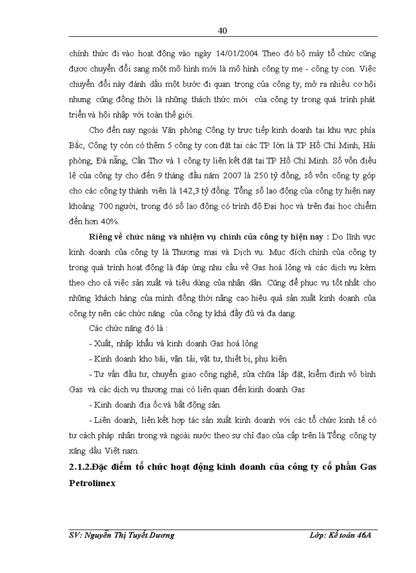 image for page Kế toán tiêu thụ và xác định kết quả tiêu thụ hàng hoá ở Công ty cổ phần Gas Petrolimex