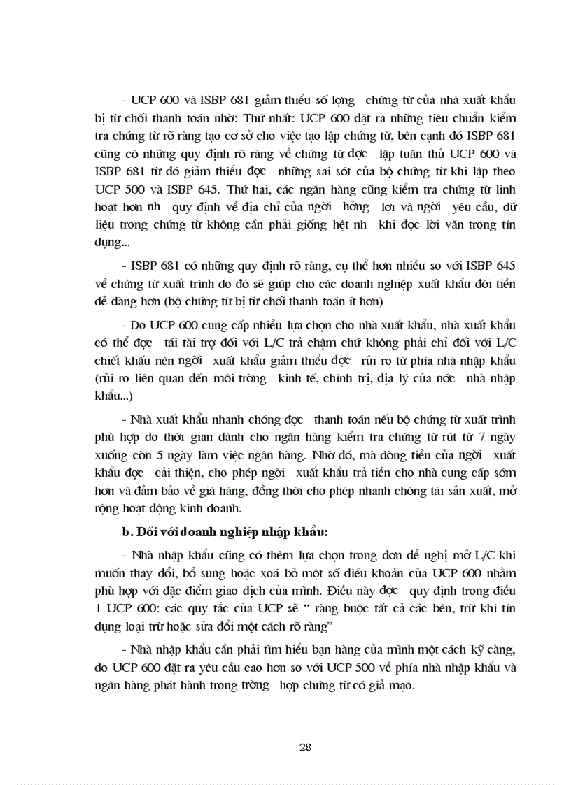 image for page Ứng dụng thực tế của ucp 600 và isbp 681 trong việc tạo lập và kiểm tra bộ chứng từ thanh toán theo phương thức tín dụng chứng từ tại một số ngân hàng thương mại