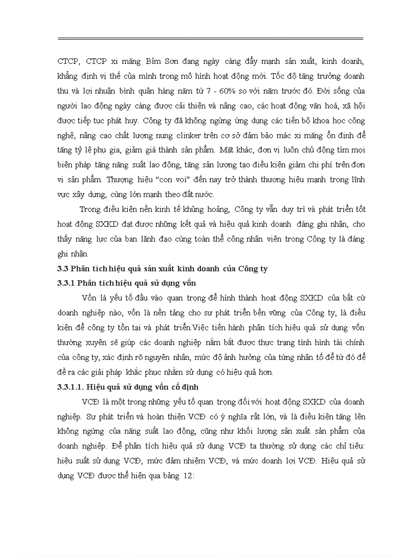 image for page Đánh giá hiệu quả hoạt động sản xuất kinh doanh tại Công ty cổ phần xi măng Bỉm Sơn
