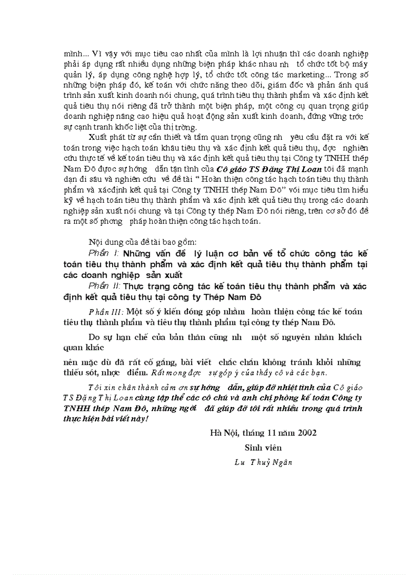 image for page Hoàn thiện kế toán tiêu thụ thành phẩm và xác định kết quả tiêu thụ thành phẩm tại Công ty TNHH thép Nam Đô