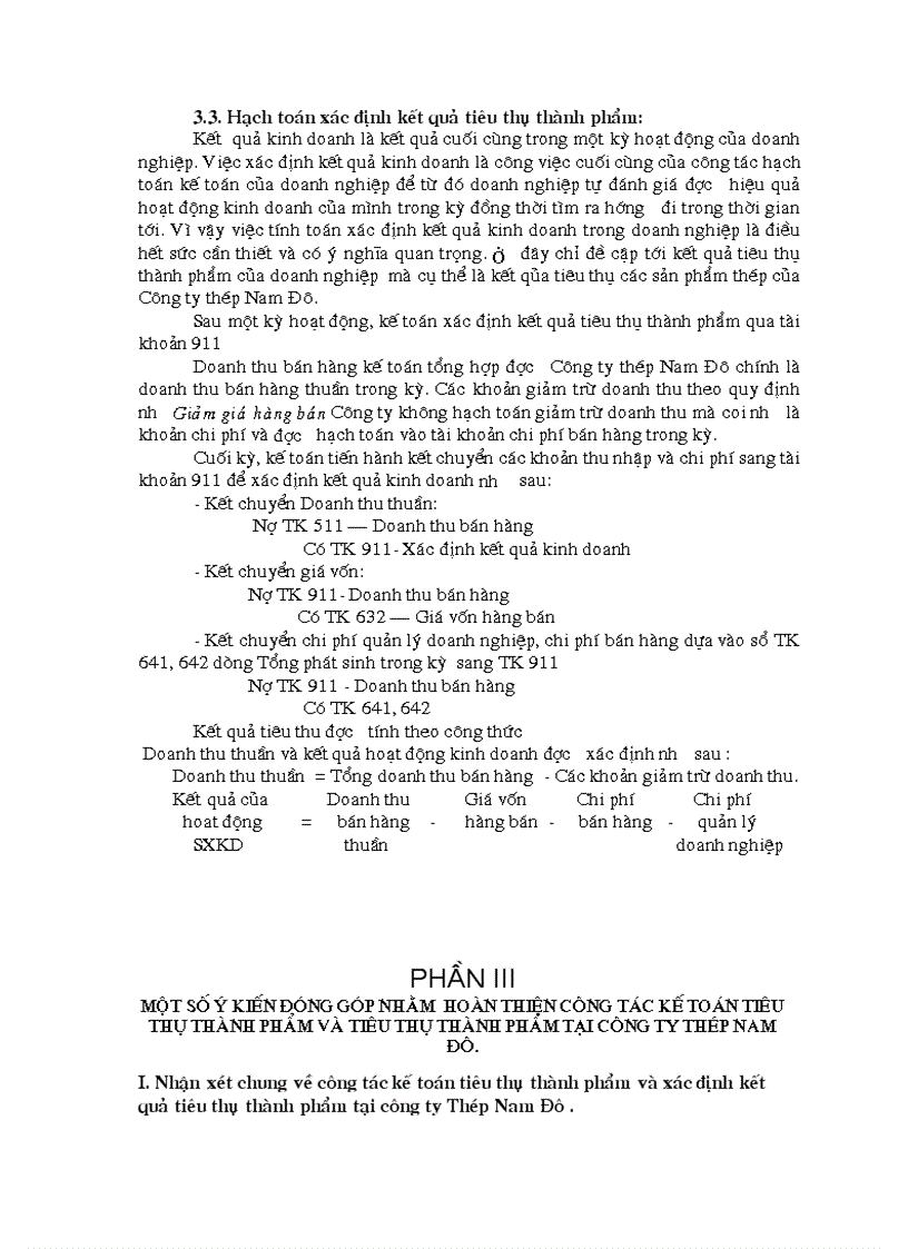 image for page Hoàn thiện kế toán tiêu thụ thành phẩm và xác định kết quả tiêu thụ thành phẩm tại Công ty TNHH thép Nam Đô