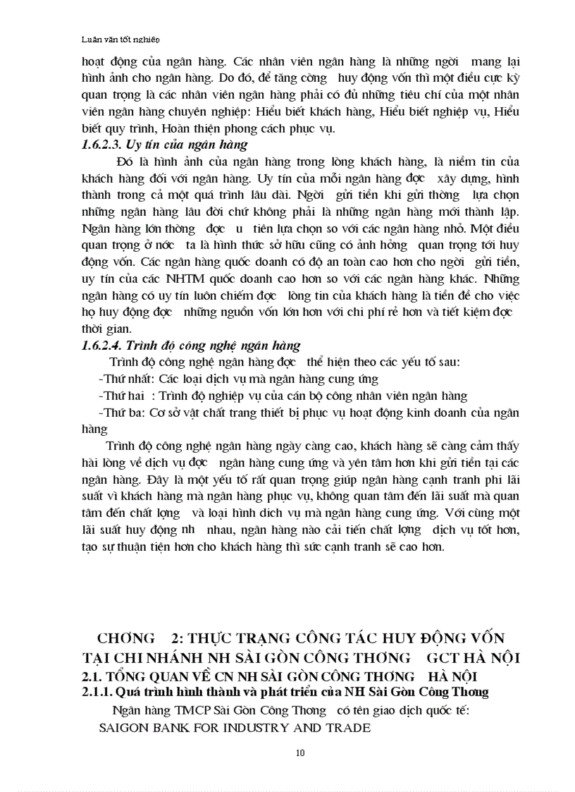 image for page Thực trạng và giải pháp năng cao hiệu quả huy động vốn tại chi nhánh NHSGCT Hà Nội