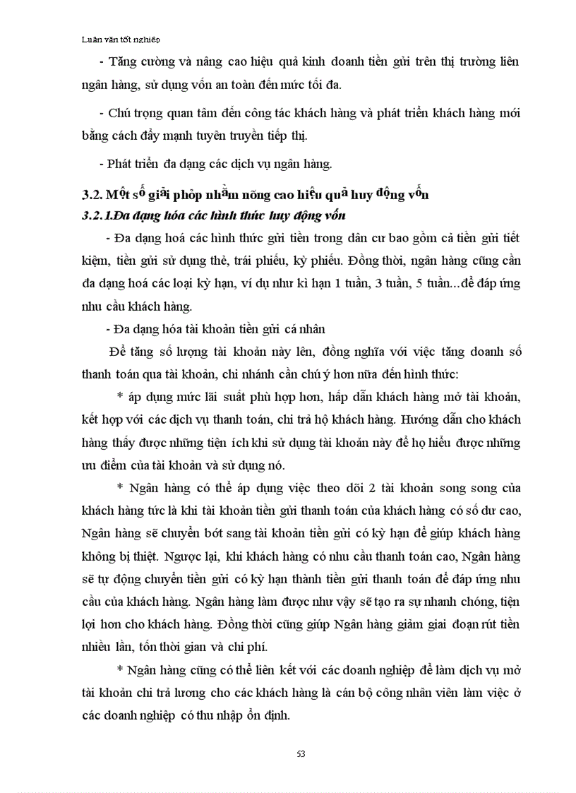 image for page Thực trạng và giải pháp năng cao hiệu quả huy động vốn tại chi nhánh NHSGCT Hà Nội