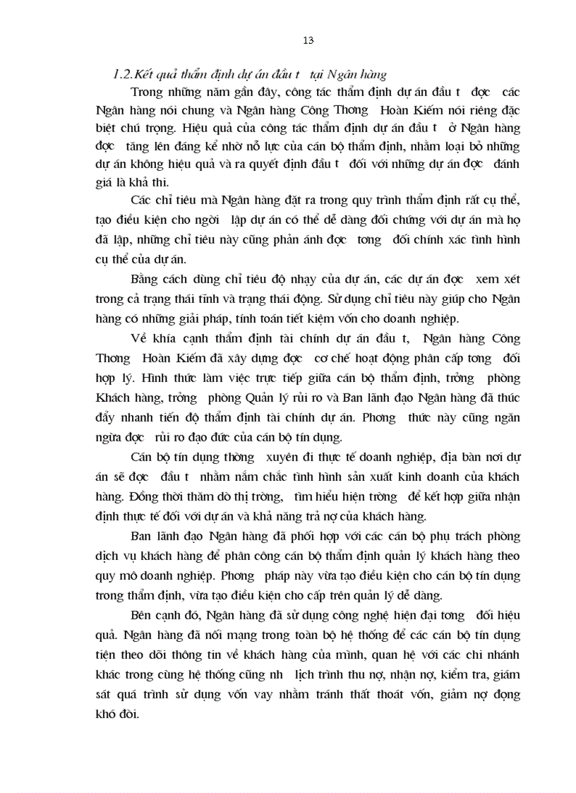 image for page Công tác thẩm định tài chính dự án đầu tư tại ngânhàng NHTMCP Công Thương VietinBank Hoàn Kiếm