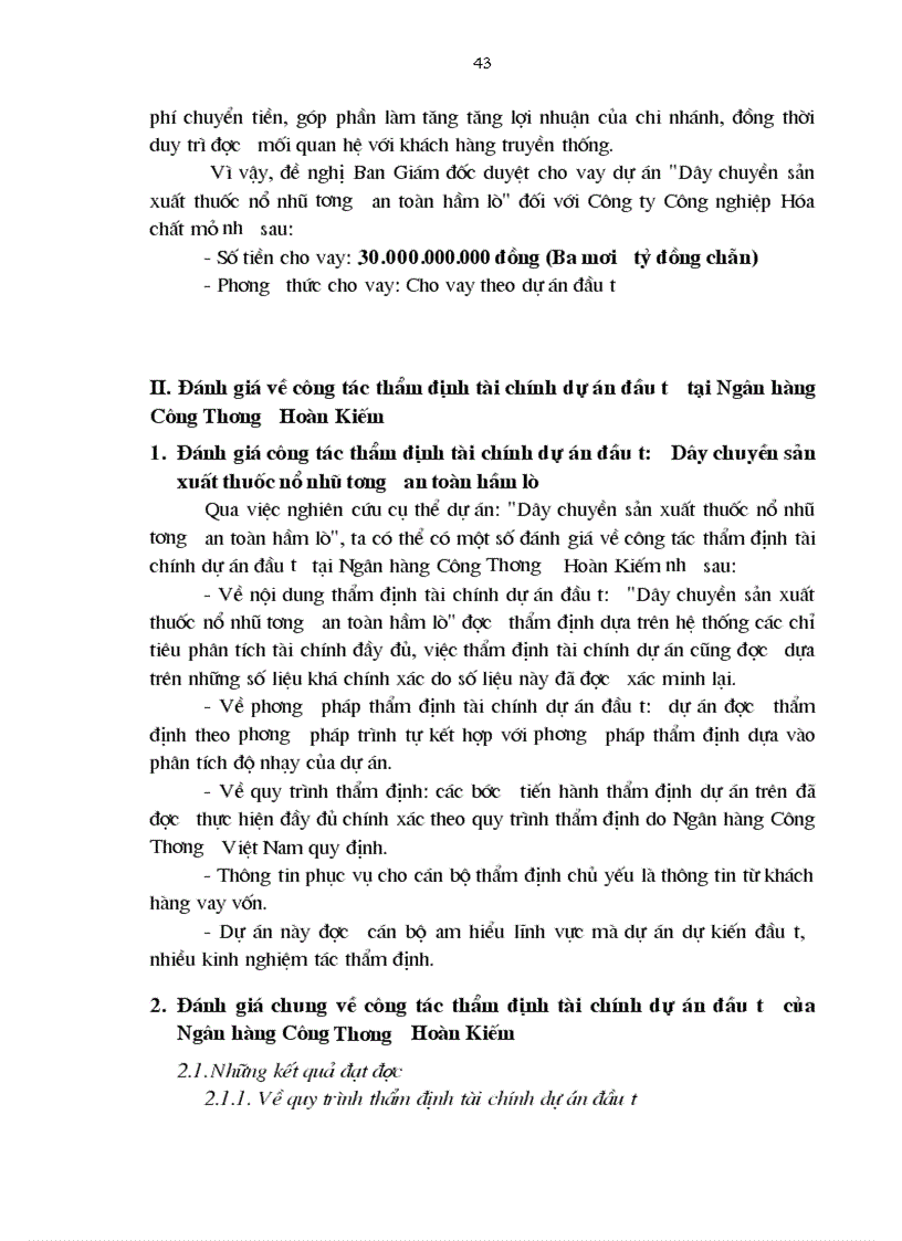 image for page Công tác thẩm định tài chính dự án đầu tư tại ngânhàng NHTMCP Công Thương VietinBank Hoàn Kiếm