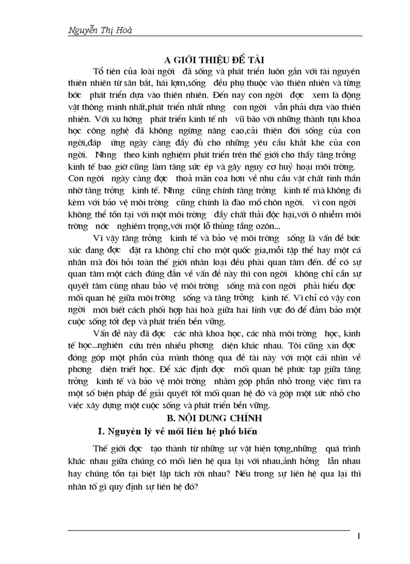 image for page Tăng trưởng kinh tế và bảo vệ môi trường