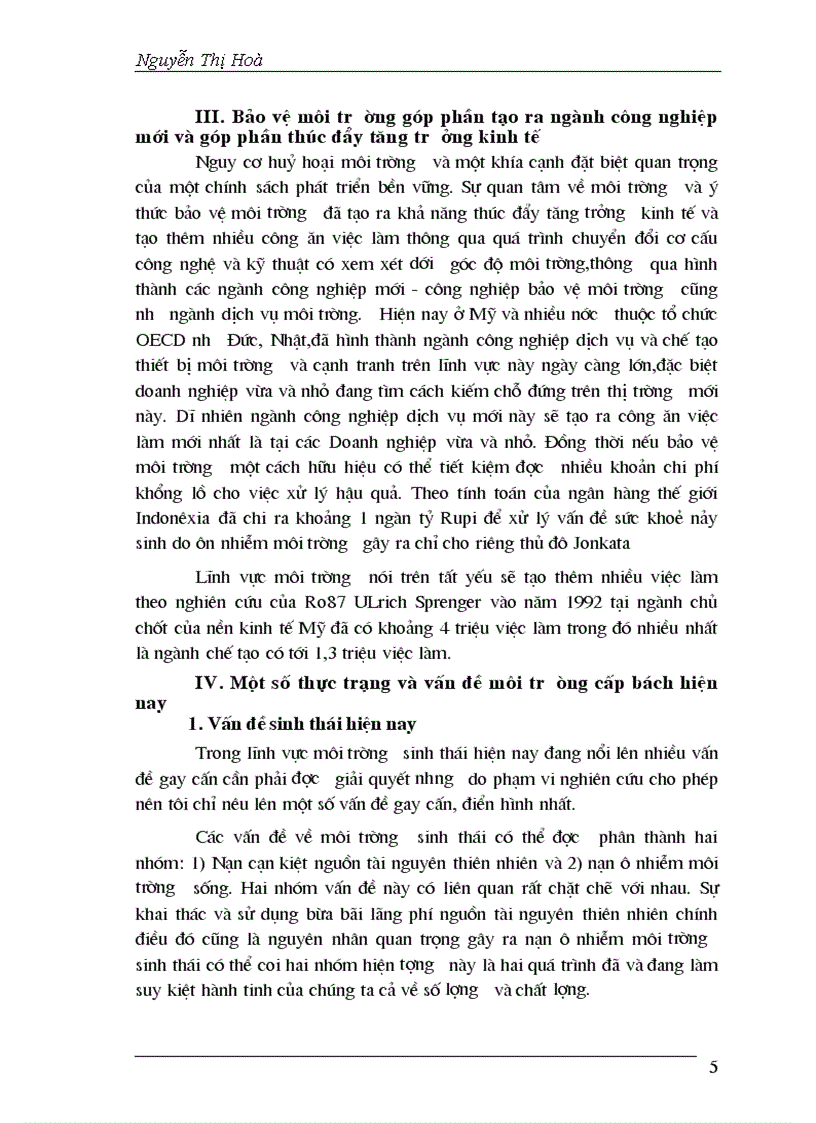 image for page Tăng trưởng kinh tế và bảo vệ môi trường