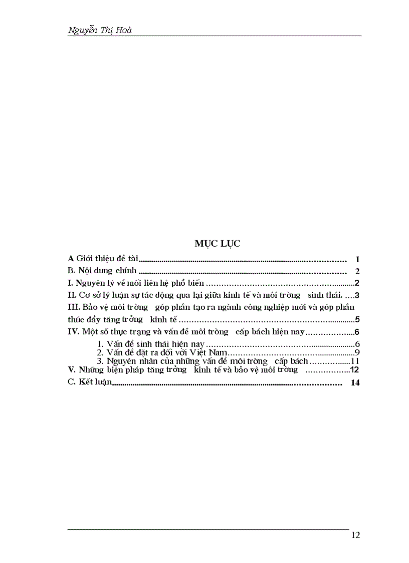 image for page Tăng trưởng kinh tế và bảo vệ môi trường