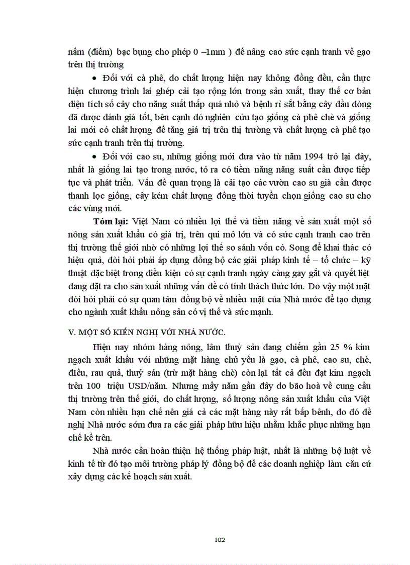 image for page Biện pháp thúc đẩy xuất khẩu nhóm mặt hàng nông sản chủ lực của VN