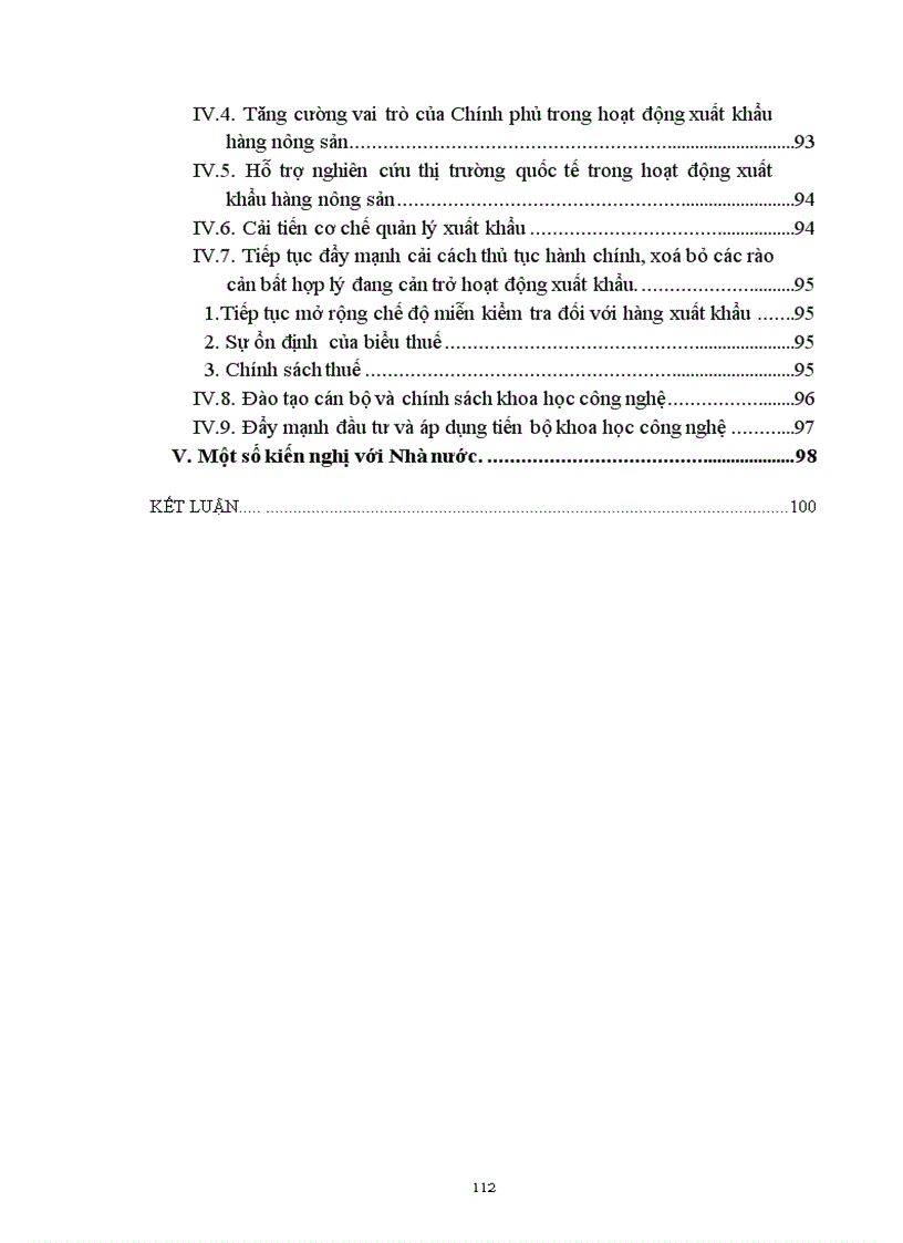 image for page Biện pháp thúc đẩy xuất khẩu nhóm mặt hàng nông sản chủ lực của VN