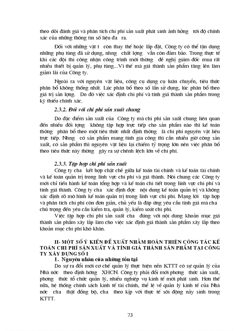 image for page Hạch toán chi phí sản xuất và tính giá thành sản phẩm xây lắp tại Công ty Xây dựng số