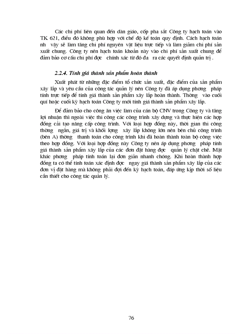 image for page Hạch toán chi phí sản xuất và tính giá thành sản phẩm xây lắp tại Công ty Xây dựng số