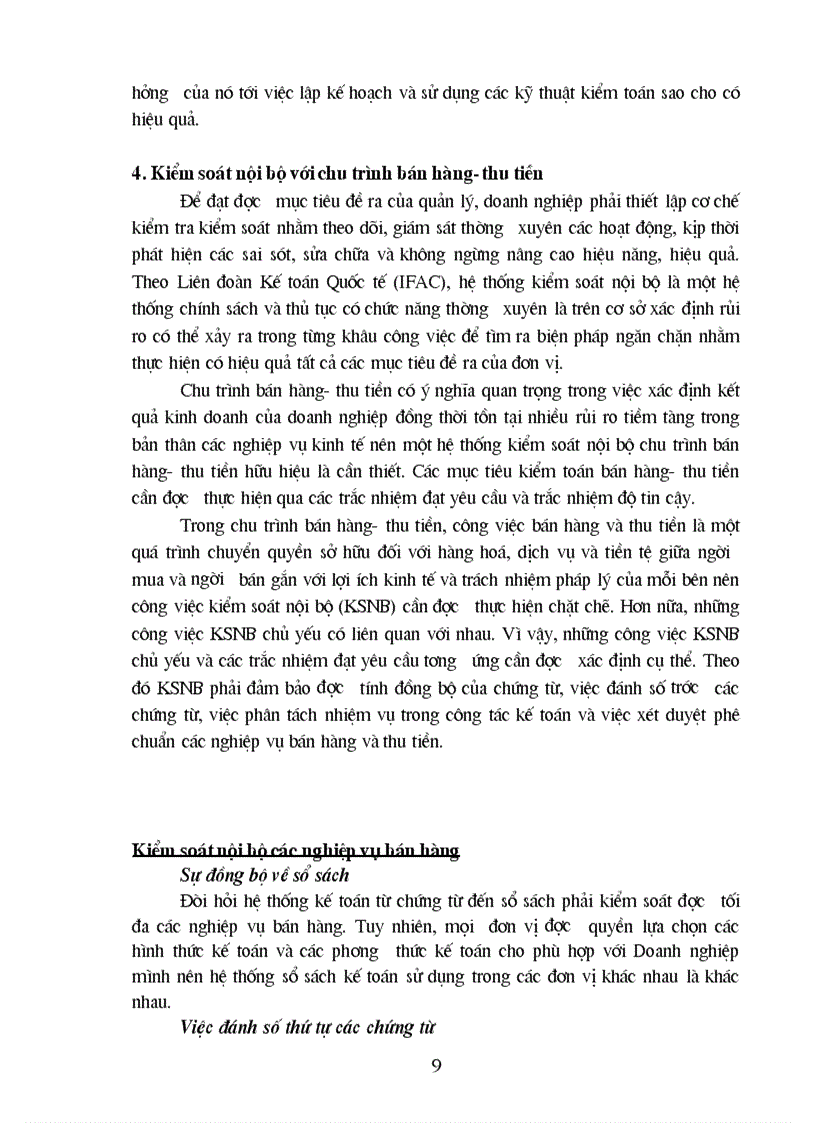 image for page Kiểm toán chu trình bán hàng thu tiền trong kiểm toán báo cáo tài chính do Công ty Kiểm toán và Dịch vụ Tin học AISC