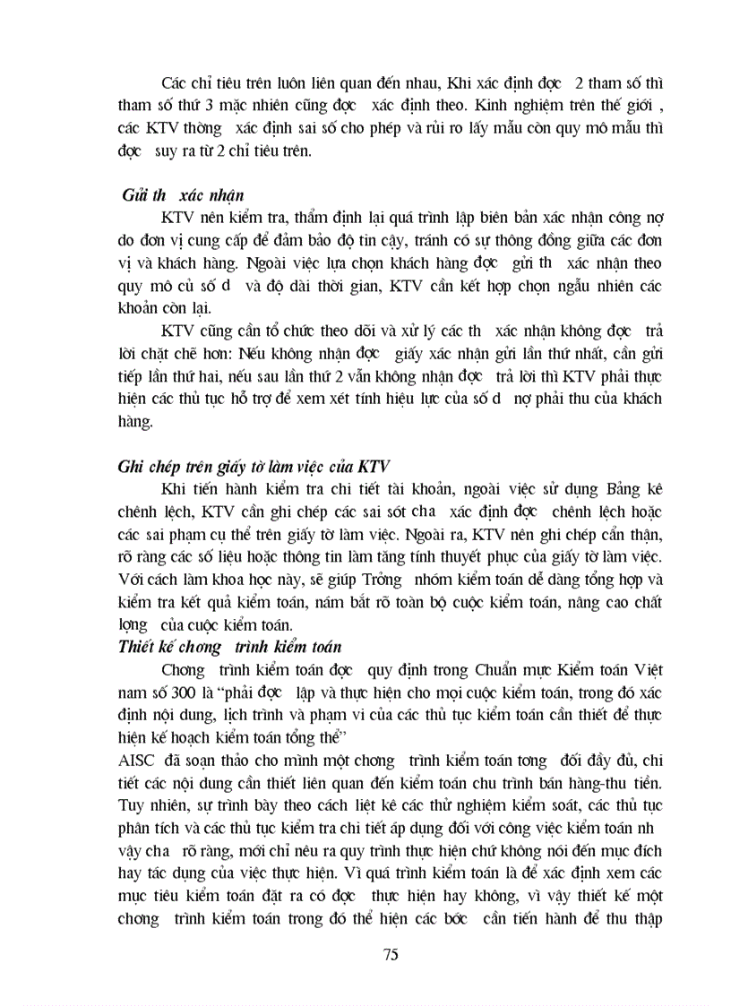 image for page Kiểm toán chu trình bán hàng thu tiền trong kiểm toán báo cáo tài chính do Công ty Kiểm toán và Dịch vụ Tin học AISC