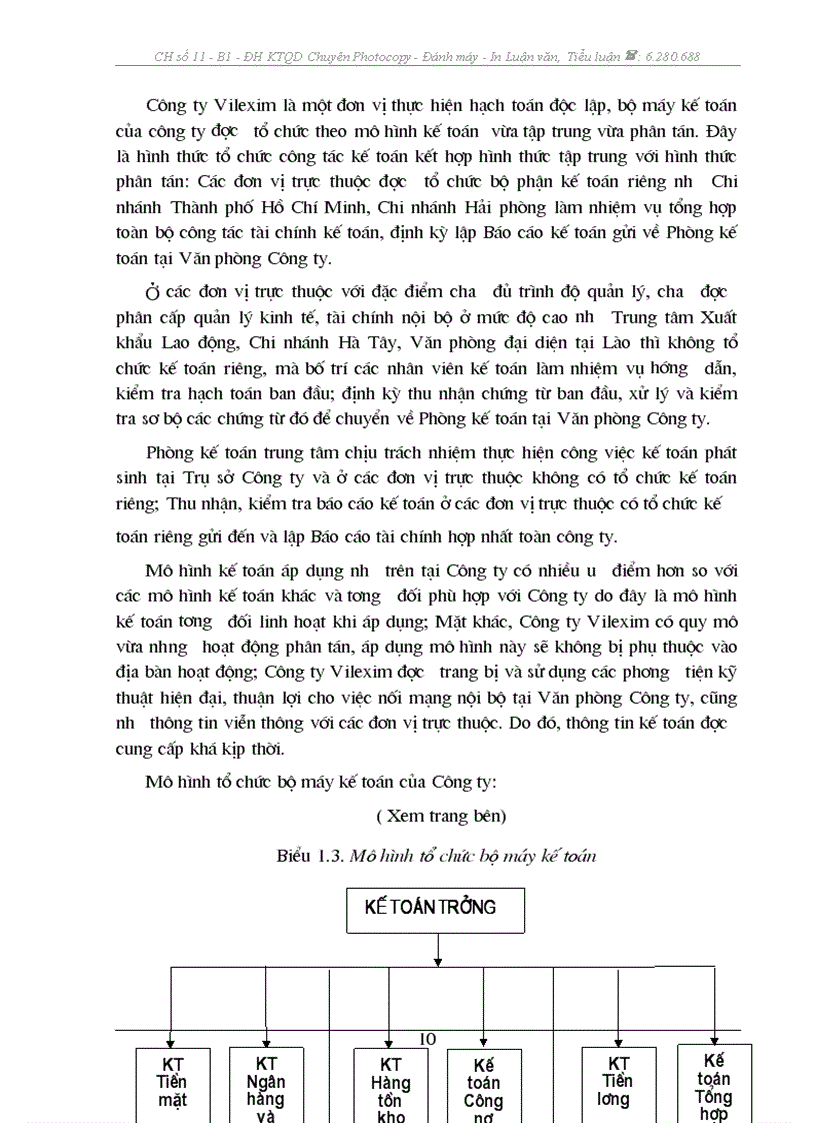 image for page Kế toán tiêu thụ và xác định kết quả tiêu thụ hàng hoá tại Công ty CP XNK và Hợp tác đầu tư Vilexim