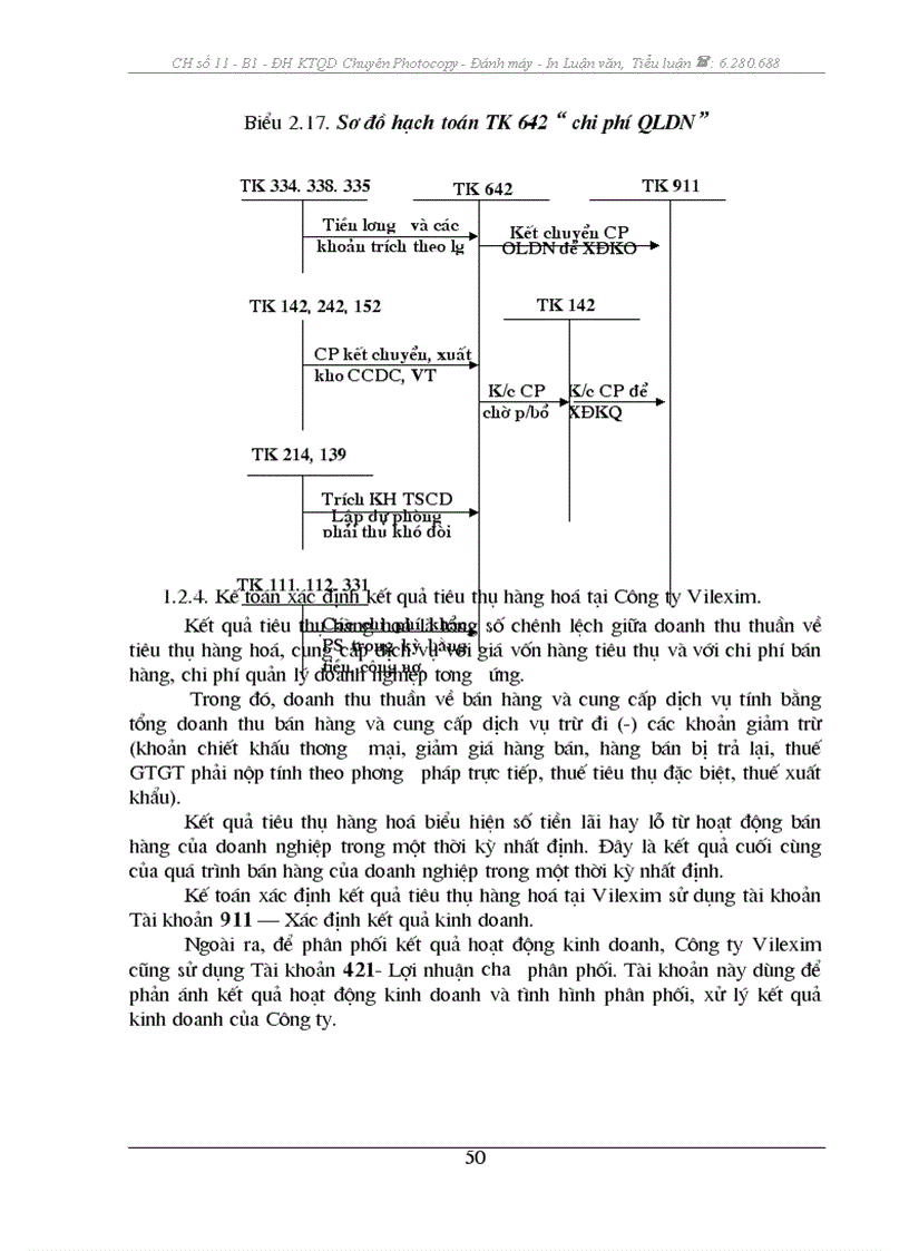 image for page Kế toán tiêu thụ và xác định kết quả tiêu thụ hàng hoá tại Công ty CP XNK và Hợp tác đầu tư Vilexim