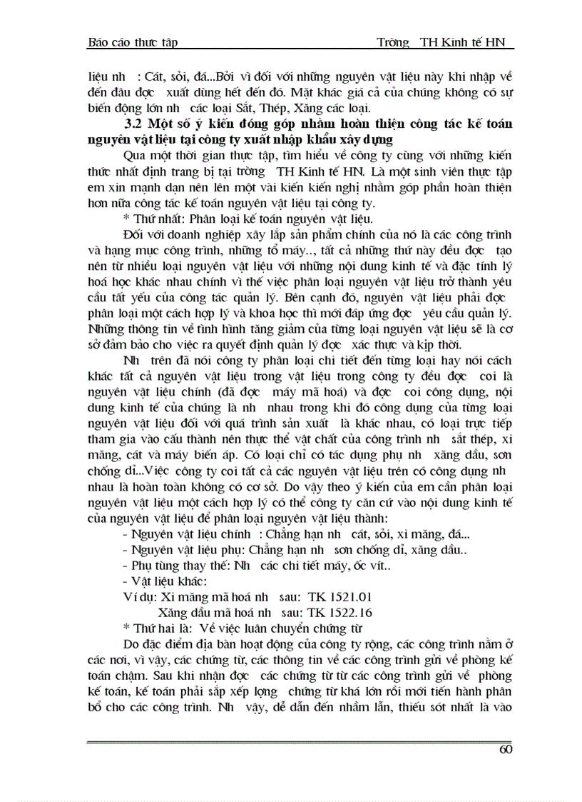 image for page Tổ chức công tác kế toán nguyên vật liệu của Công ty XNK xây dựng
