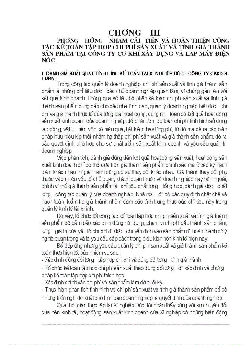 image for page Kế toán tập hợp chi phí sản xuất và tính giá thành sản phẩm tại Công ty cơ khí xây dựng và lắp máy điện nước