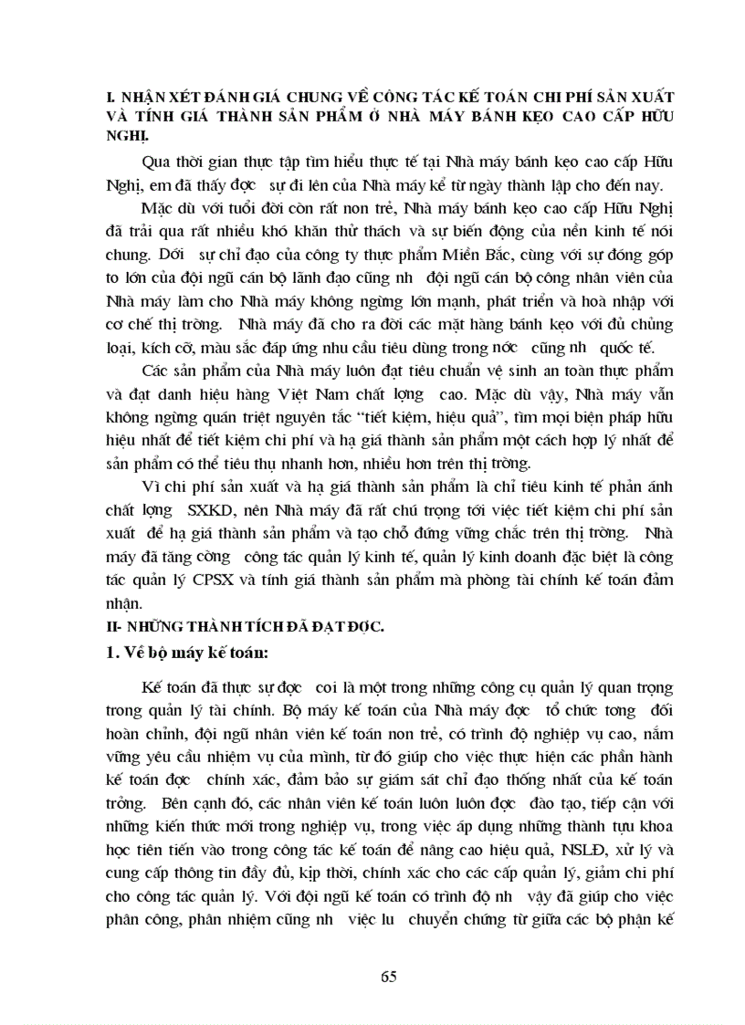 image for page Kế toán chi phí sản xuất và tính giá thành sản phẩm tại Nhà máy bánh kẹo cao cấp Hữu Nghị