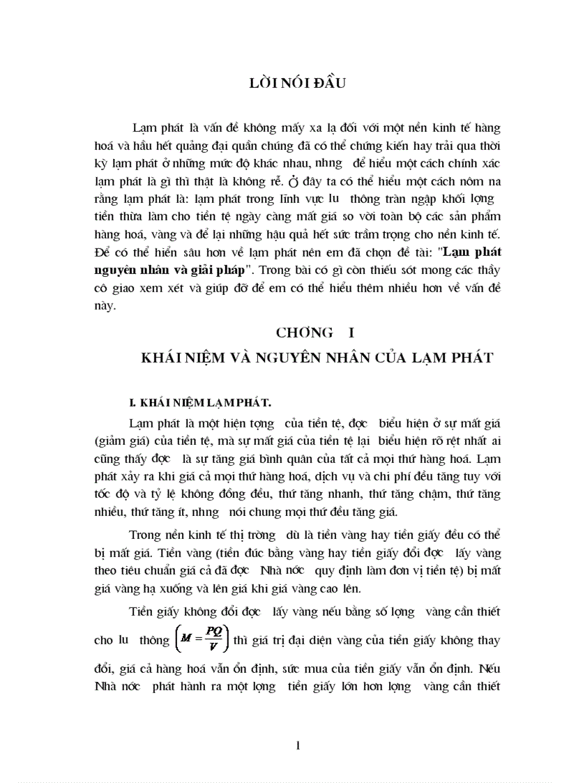 image for page Lạm phát nguyên nhân và giải pháp