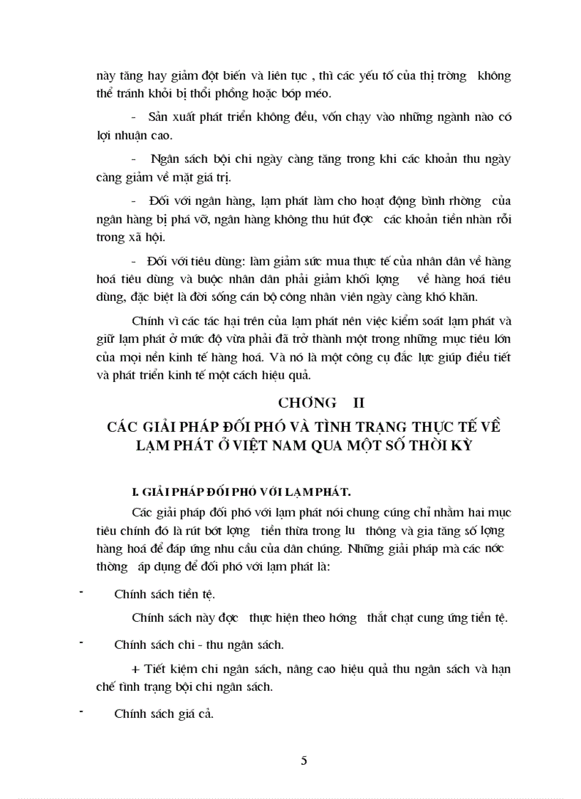 image for page Lạm phát nguyên nhân và giải pháp