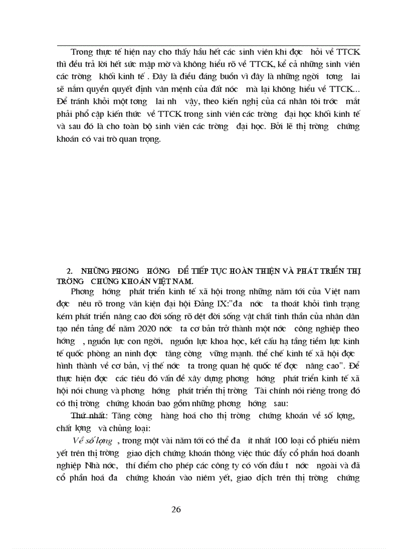 image for page Phát triển thị trường chứng khoán ở nước ta hiện nay