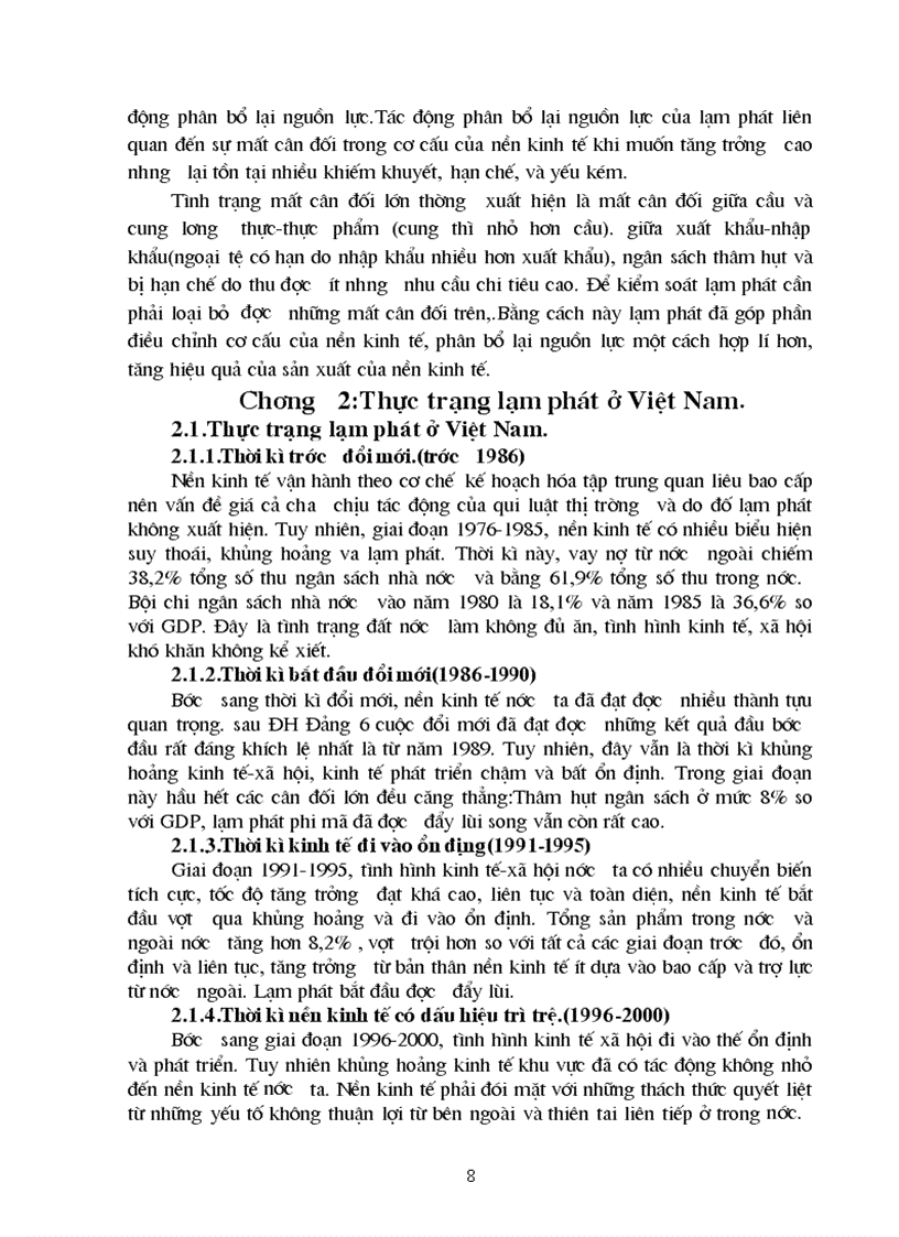 image for page Thực trạng lạm phát ở VN và giải pháp kiềm chế lạm phát