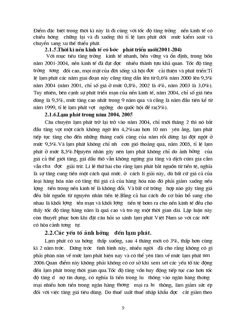 image for page Thực trạng lạm phát ở VN và giải pháp kiềm chế lạm phát