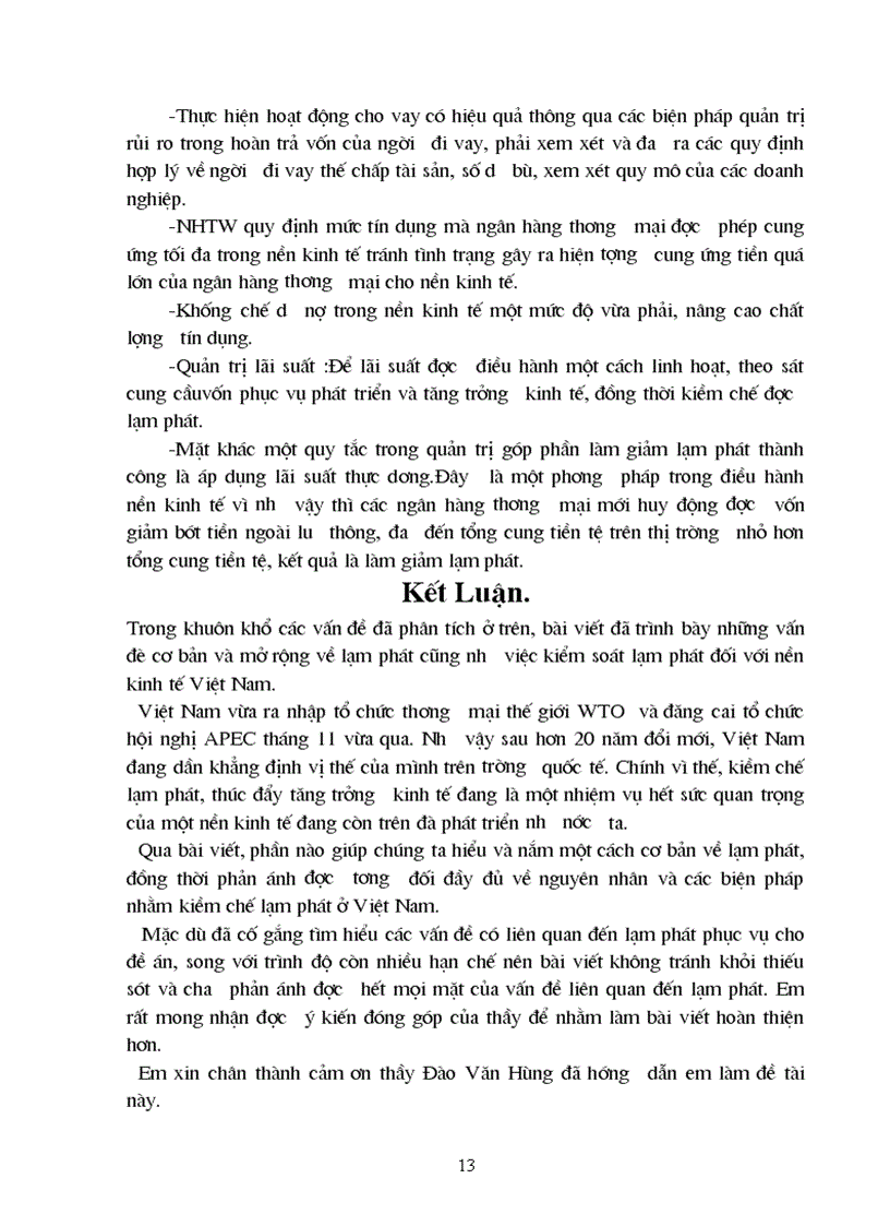 image for page Thực trạng lạm phát ở VN và giải pháp kiềm chế lạm phát