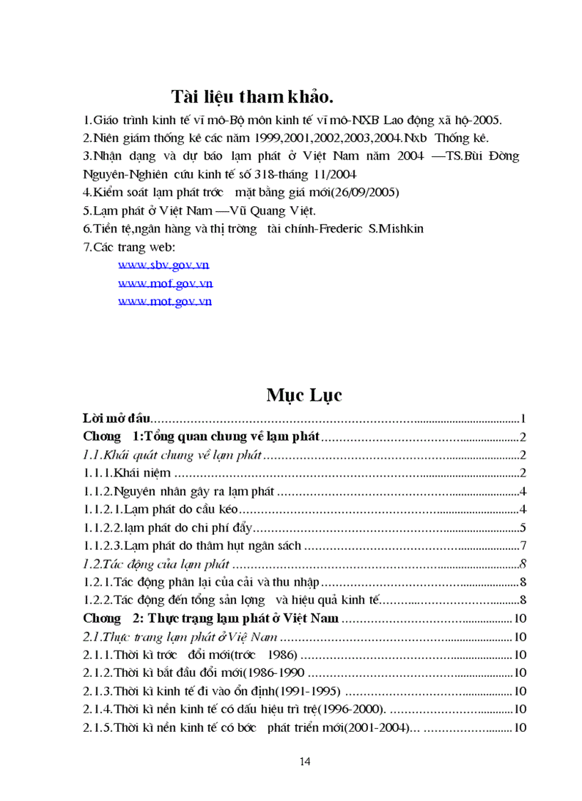 image for page Thực trạng lạm phát ở VN và giải pháp kiềm chế lạm phát