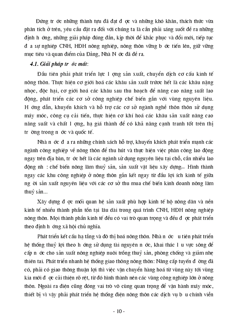 image for page Thực trạng và giải pháp công nghiệp hoá hiện đại hoá nông nghiệp nông thôn ở nước ta hiện nay