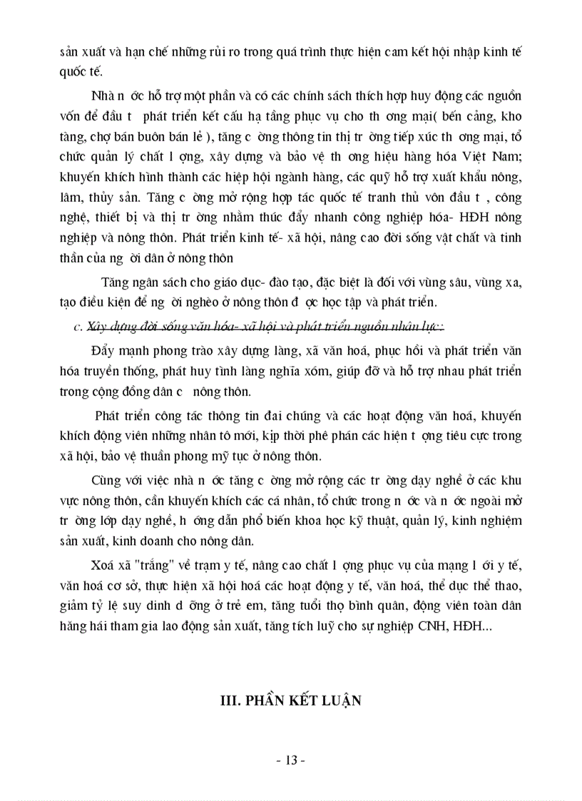 image for page Thực trạng và giải pháp công nghiệp hoá hiện đại hoá nông nghiệp nông thôn ở nước ta hiện nay