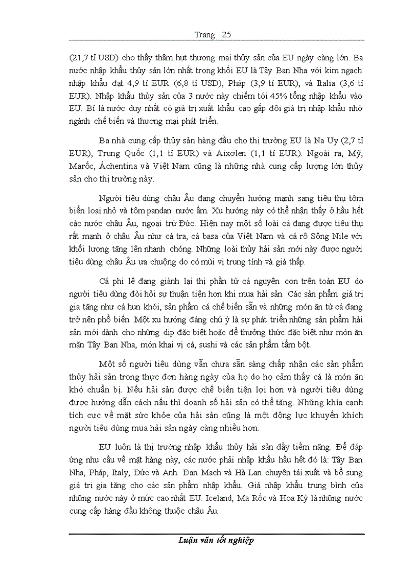 image for page Các nhân tố tác động tới tăng trưởng xuất khẩu thủy sản của Việt Nam sang thị trường EU khi gia nhập WTO