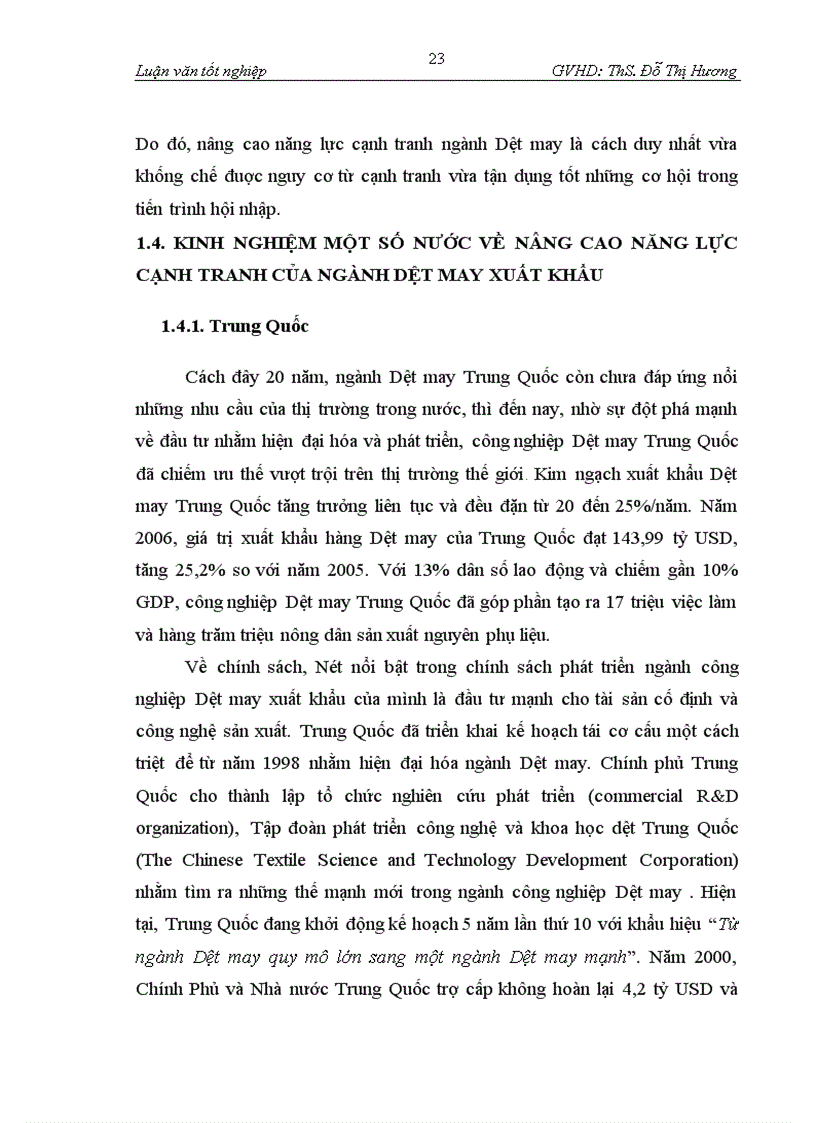 image for page Nâng cao năng lực cạnh tranh ngành Dệt may xuất khẩu Việt Nam trong điều kiện hội nhập kinh tế