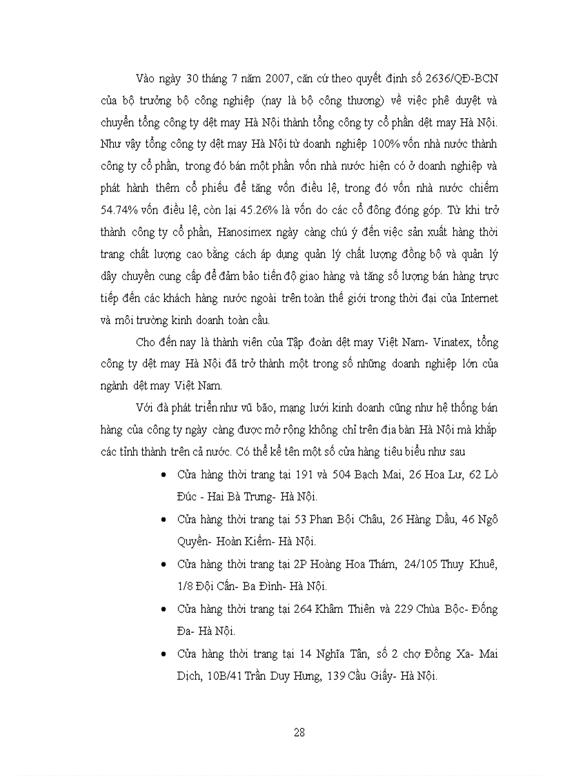 image for page Nâng cao năng lực cạnh tranh của tổng công ty dệt may Hà Nội