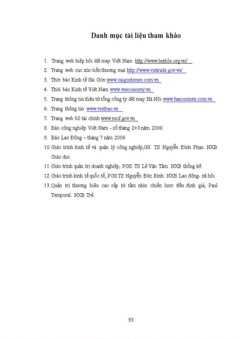 image for page Nâng cao năng lực cạnh tranh của tổng công ty dệt may Hà Nội