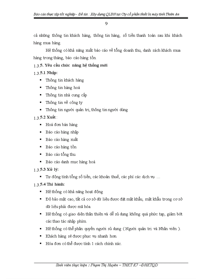 image for page Xây dựng quản lý bán hàng tại Cty cổ phần thiết bị máy tính Thiên An