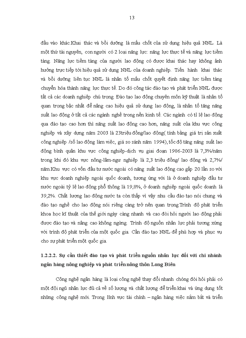 image for page Hoàn thiện công tác đào tạo và phát triển nguồn nhân lực tại chi nhánh ngân hàng nông nghiệp và phát triển nông thôn Long Biên