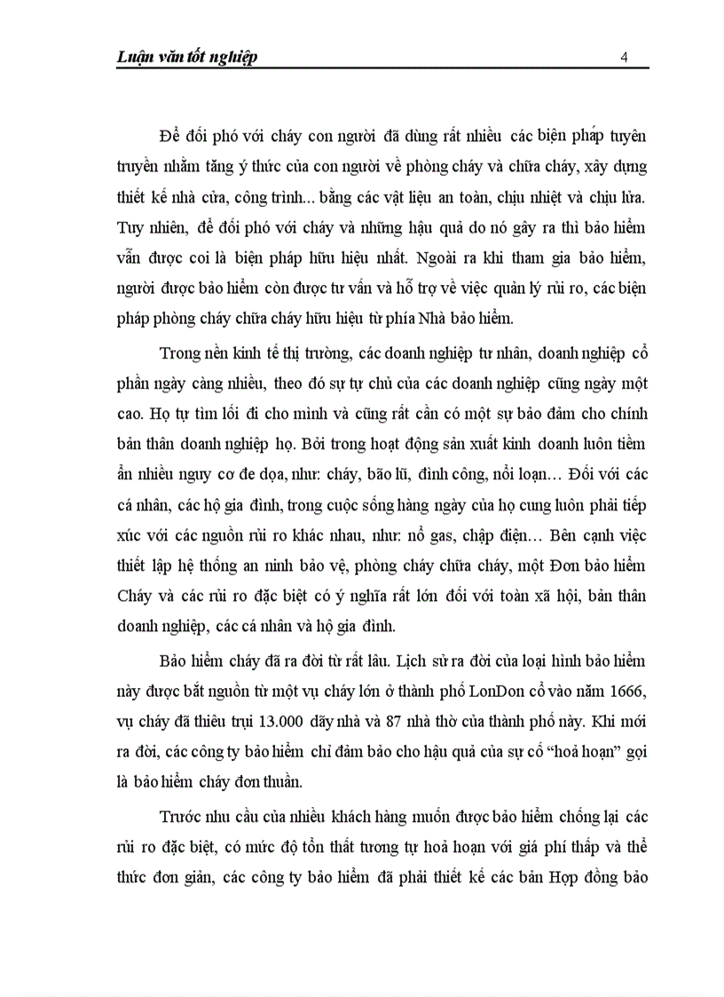 image for page Hoạt động khai thác Bảo hiểm Cháy và các rủi ro đặc biệt tại Công ty Bảo hiểm Dầu khí Thăng Long trong giai đoạn 2003 2007