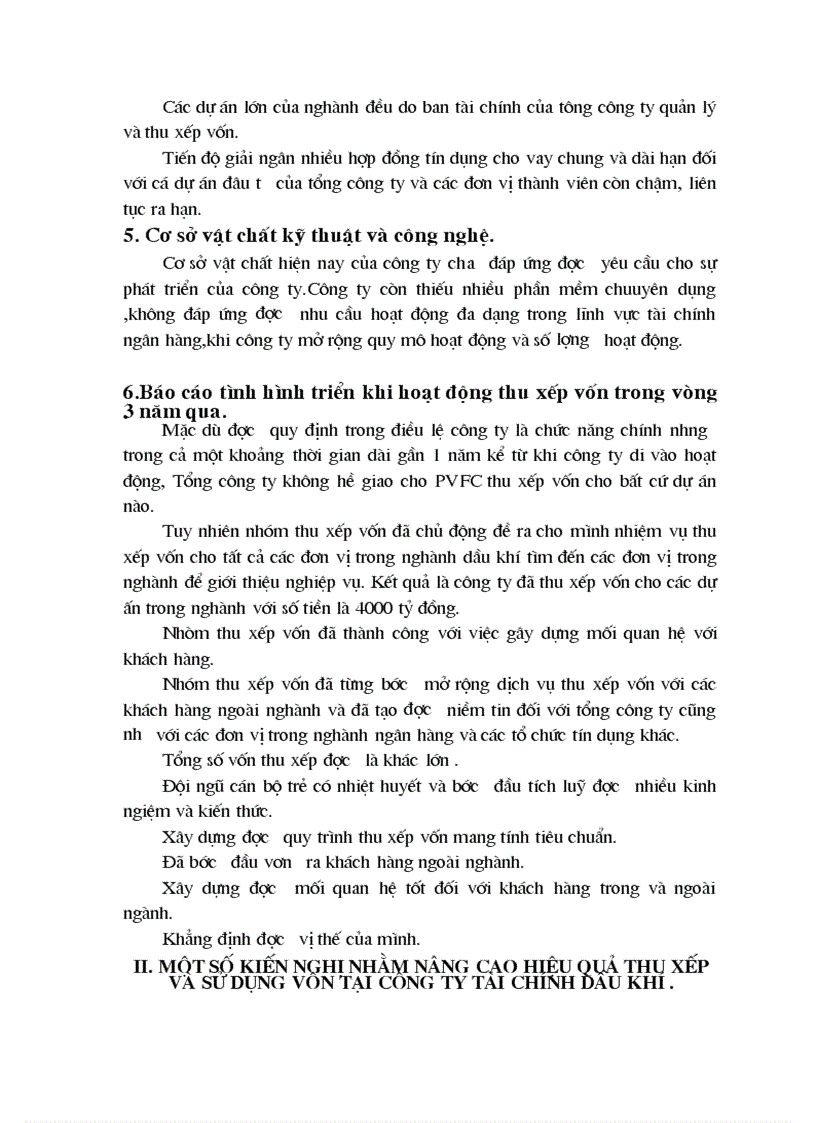 image for page Những biện pháp cần được áp dụng nhằm nâng cao hiệu quả thu xếp và huy động vốn tại công ty tài chính dầu khí