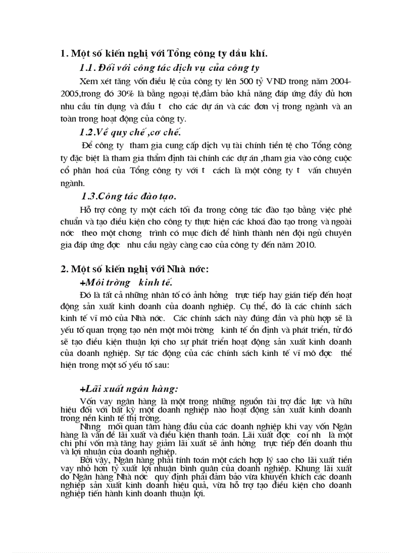 image for page Những biện pháp cần được áp dụng nhằm nâng cao hiệu quả thu xếp và huy động vốn tại công ty tài chính dầu khí