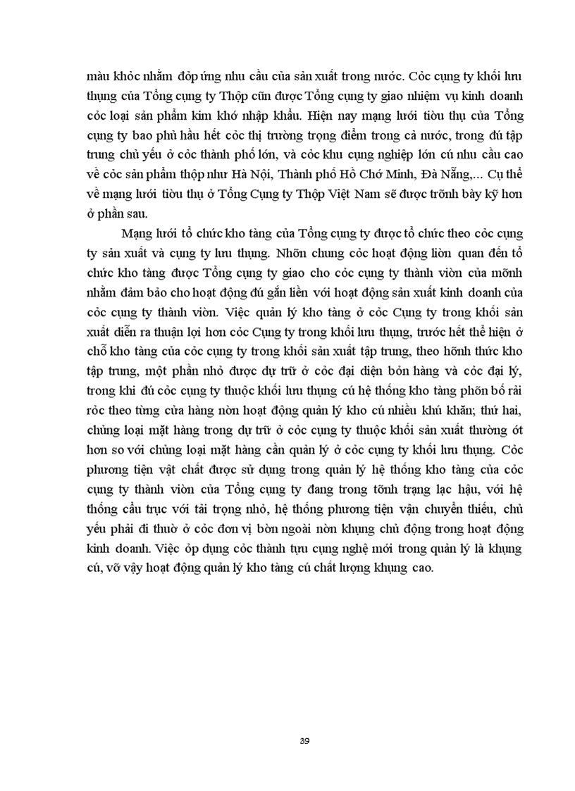 image for page Hoàn thiện mạng lưới tiêu thụ sản phẩm của Tổng công ty Thép Việt Nam