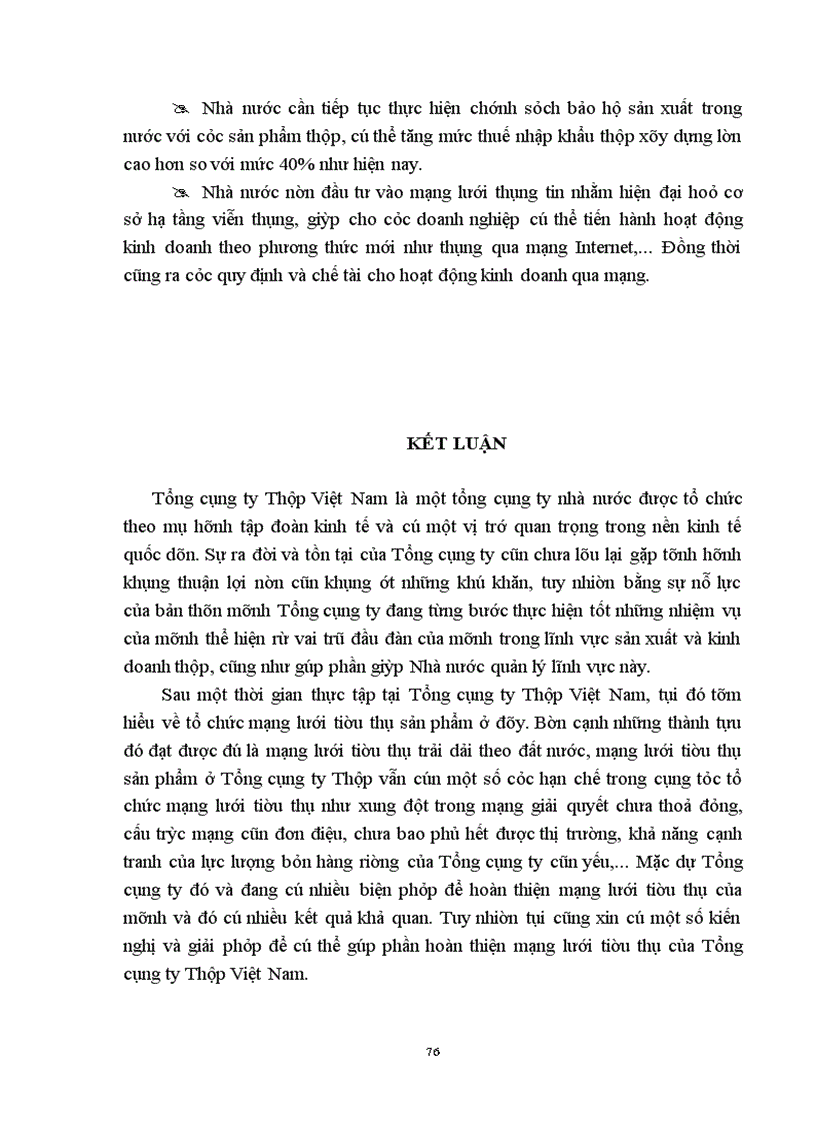 image for page Hoàn thiện mạng lưới tiêu thụ sản phẩm của Tổng công ty Thép Việt Nam