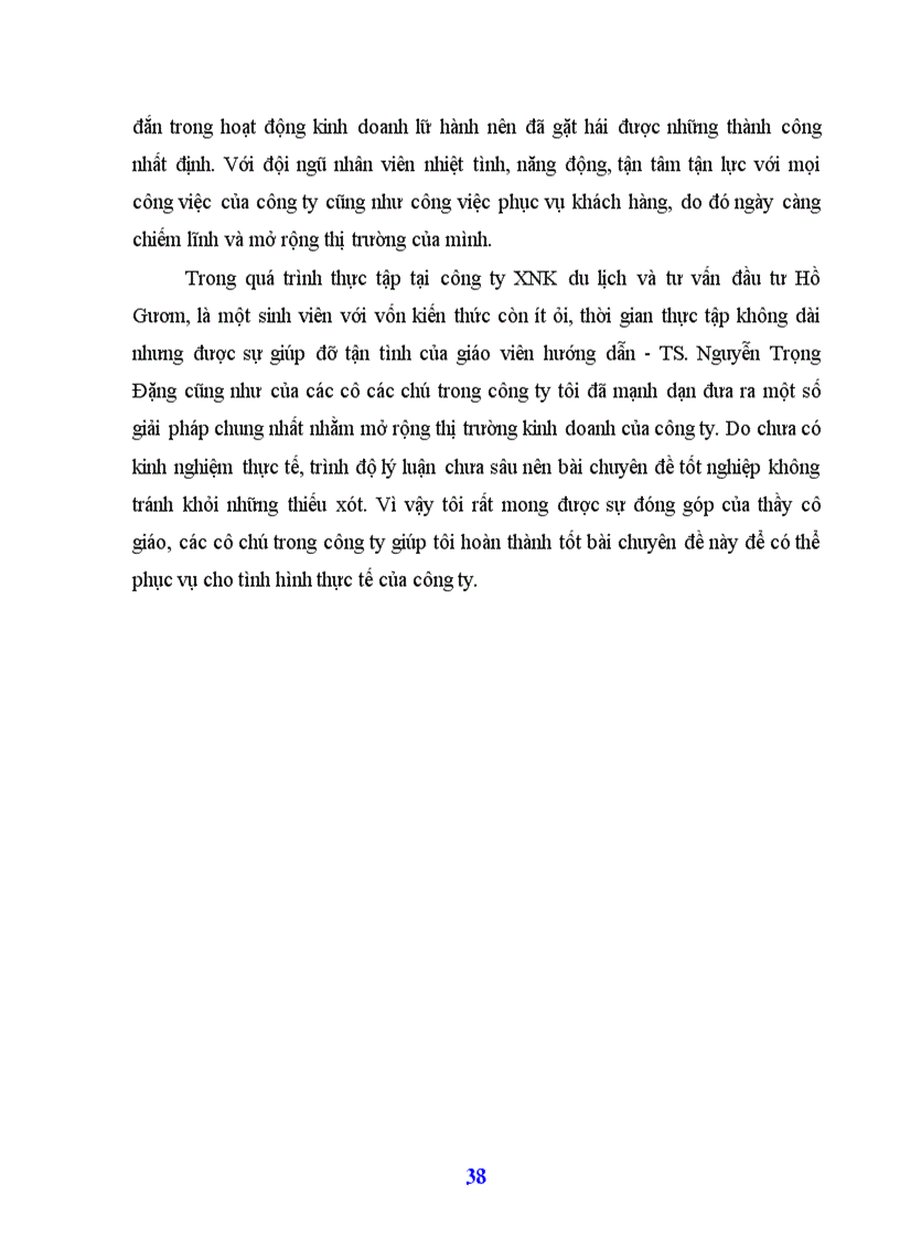 image for page Thị trường kinh doanh của công ty XNK du lịch và tư vấn đầu tư Hồ Gươm